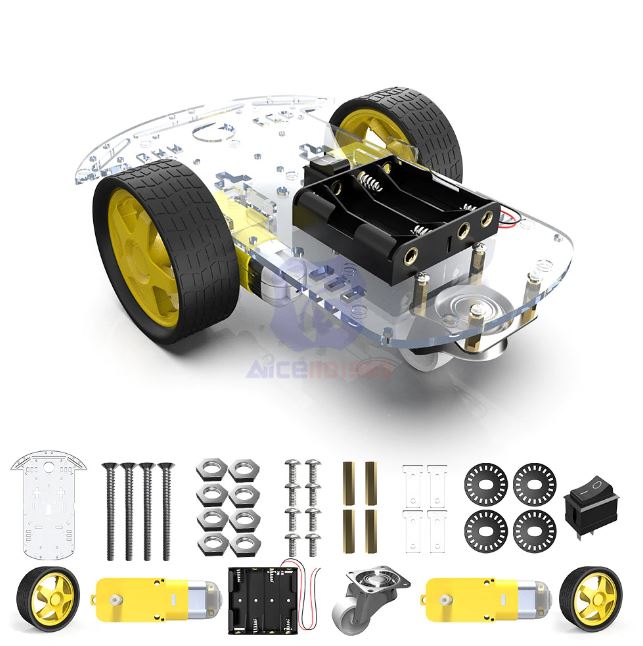 -2WD Robot Smart Car Chassis Kits with Speed Encoder